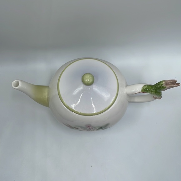Vintage Lena Liu Hummingbird and Lilies Telefolra Tea Pot - Picture 11 of 12